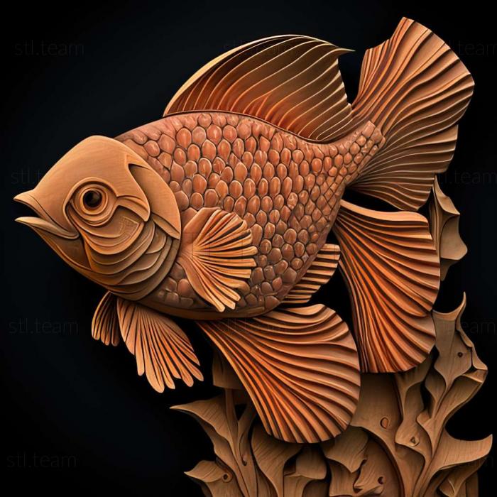 3D модель Риба колібрі цихлід (STL)